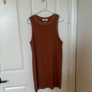 Sleeveless Brown Dress